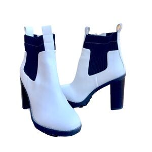MIA White & Black Booties